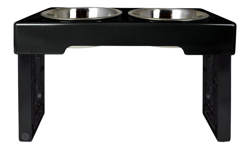Our Pets OurPet's Feeder Barking Bistro Pet Bowl,Silver - Image 1